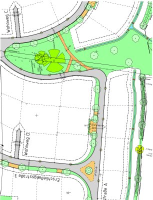 Ausschnitt aus Lageplan